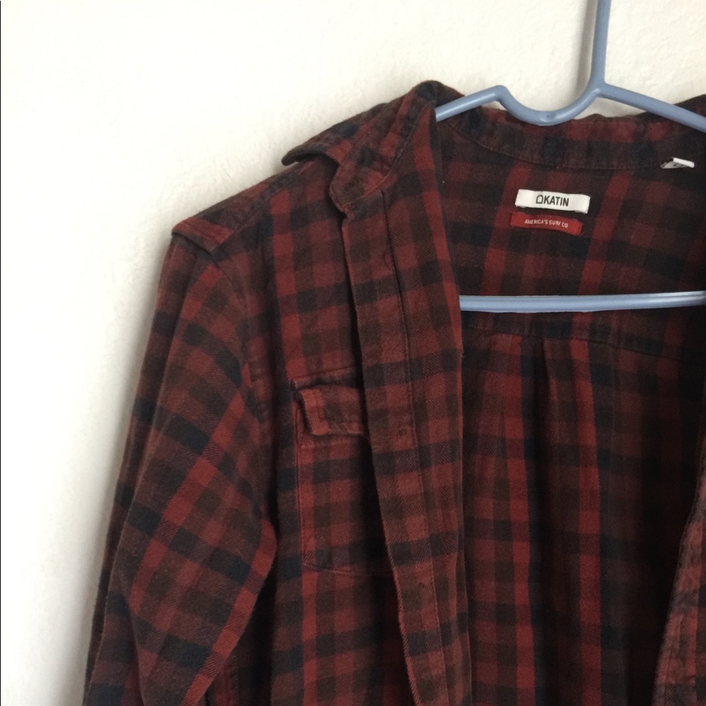 Burgandy flannel